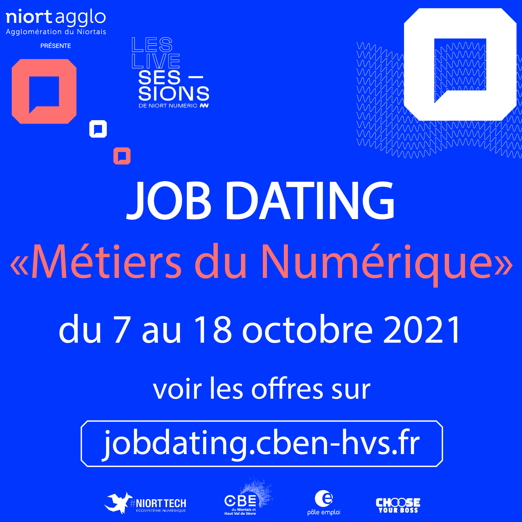 Et si on se rencontrait ? Participez au Job Dating Virtuel des Live Sessions de Niort !