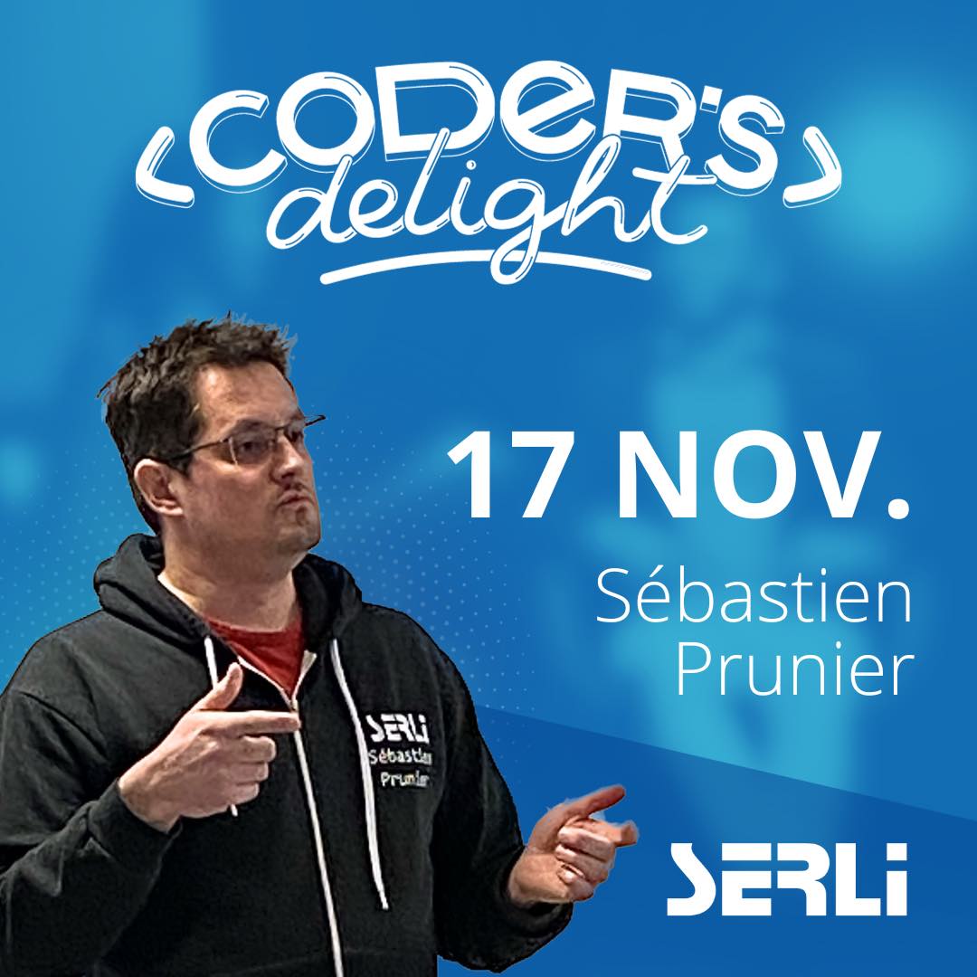 « Faire simple, c’est sûrement ça le plus difficile ! » – Sébastien Prunier à Coder’s Delight à Poitiers, le 17 novembre